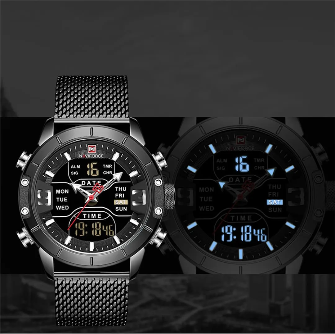 Orologio uomo NaviForce Tough Guy Blue