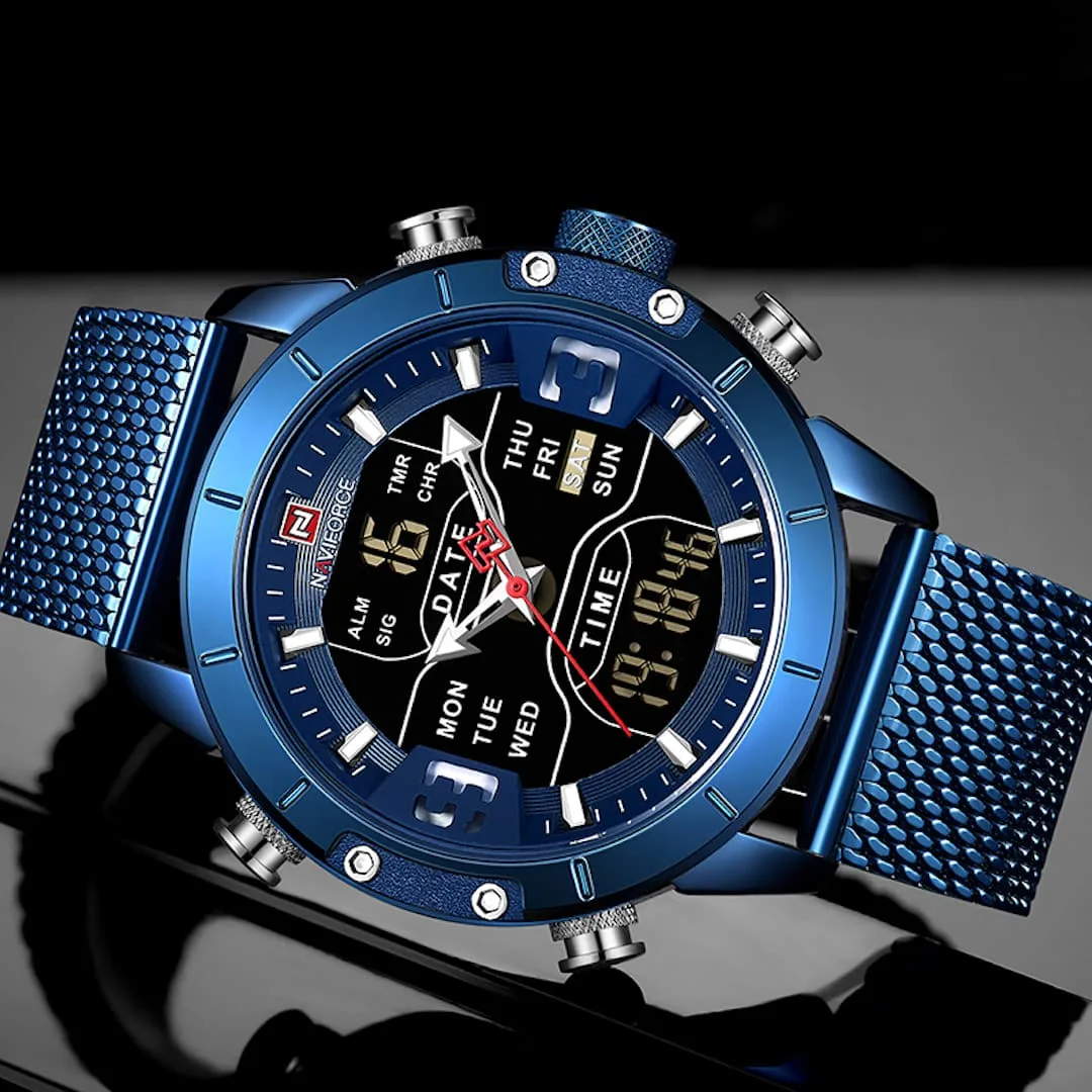 Orologio uomo NaviForce Tough Guy Blue