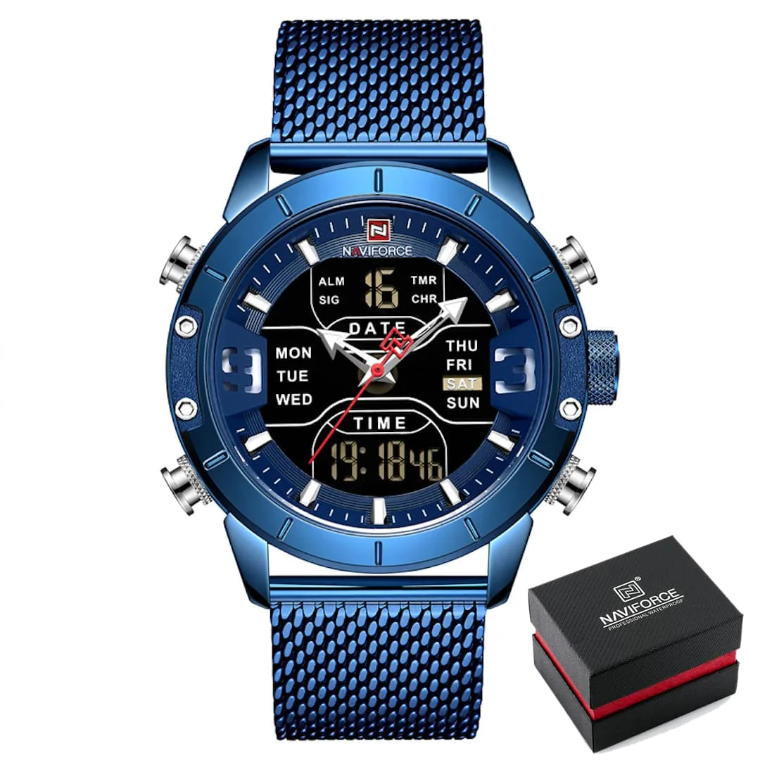 Orologio uomo NaviForce Tough Guy Blue