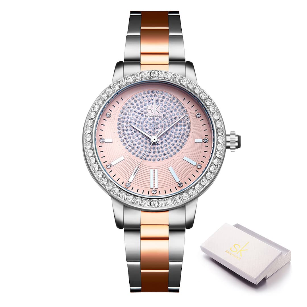 Orologio donna SK Shengke Crystal Rose