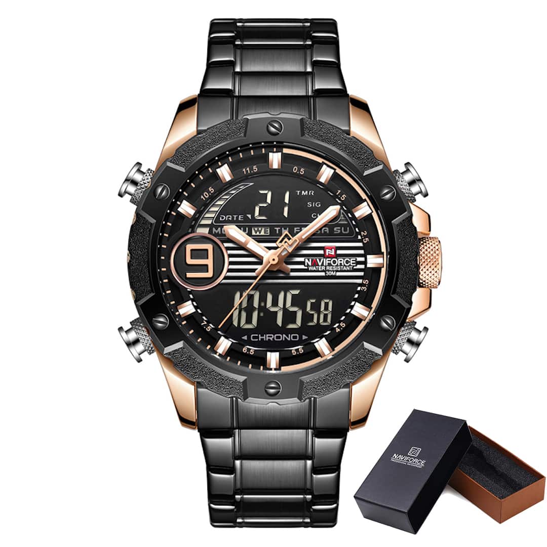 Orologio uomo NaviForce Racing Line Gold