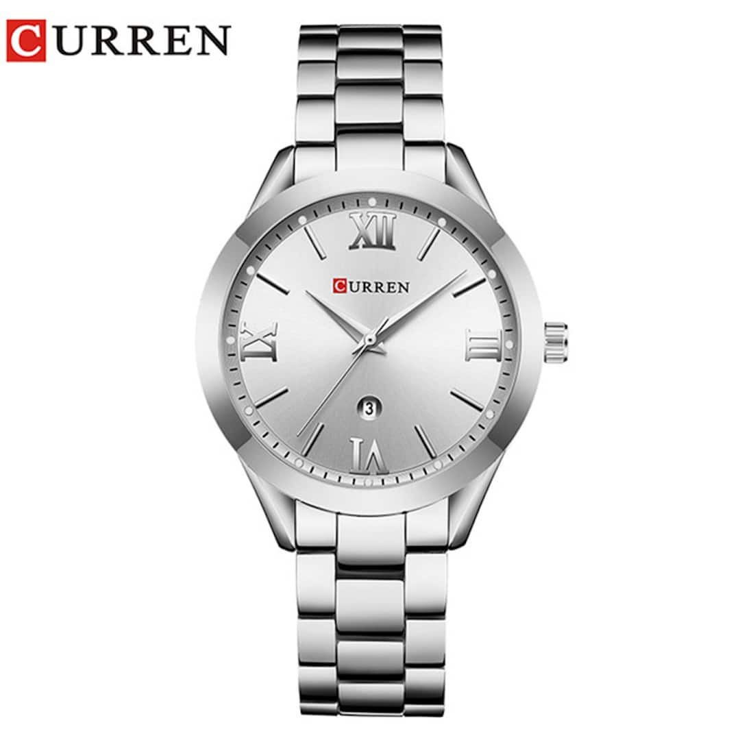 Orologio donna Curren Blanche Silver con cinturino in metallo argento.