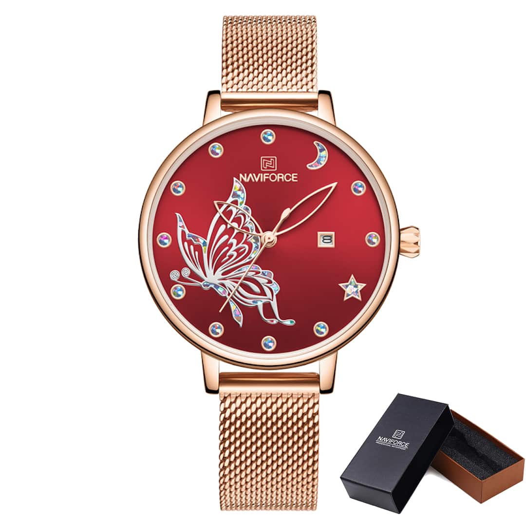 Orologio donna NaviForce Butterfly Red