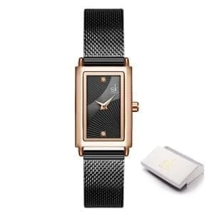 Orologio donna SK Shengke Square Black