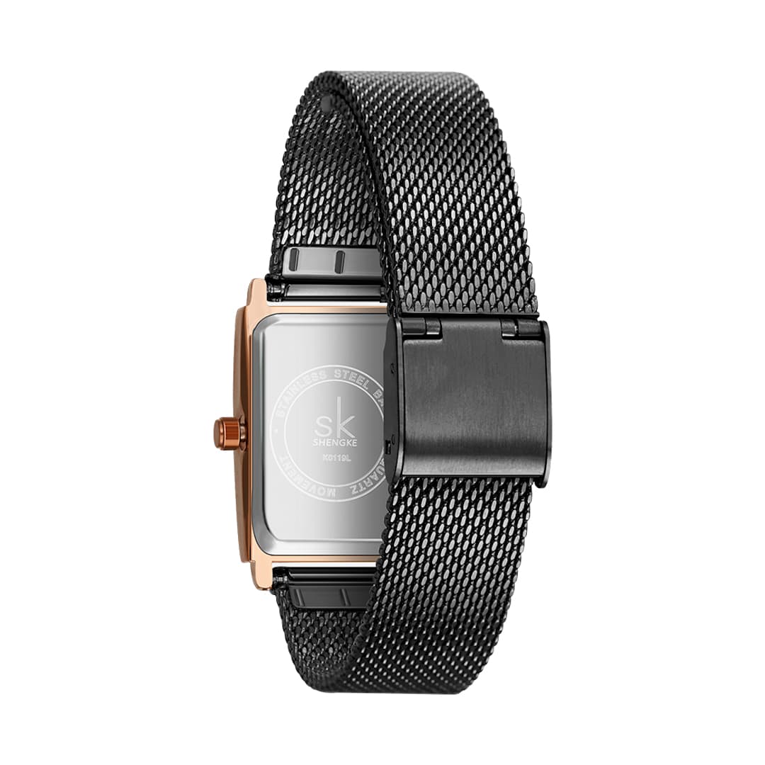 Orologio donna SK Shengke Square Black