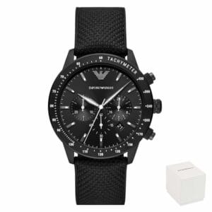 Orologio uomo Emporio Armani AR11453 con cinturino in tessuto nero.