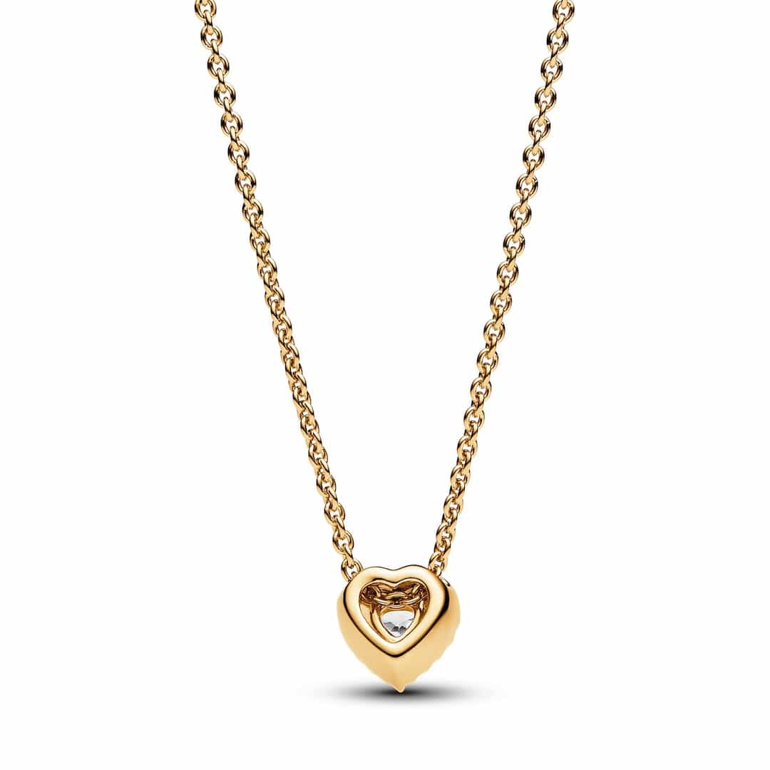 Retro della collana Pandora 368425C01-45 con chiusura elegante e zircone aggiuntivo.