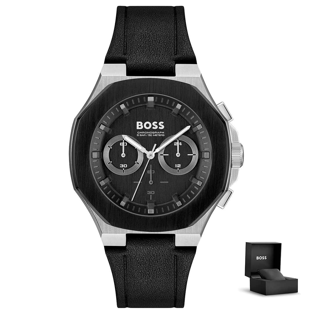 Orologio uomo Hugo Boss Taper 1514085 con cassa ottagonale e confezione originale